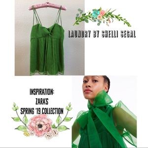Laundry by Shelli Segal green silk camisole
